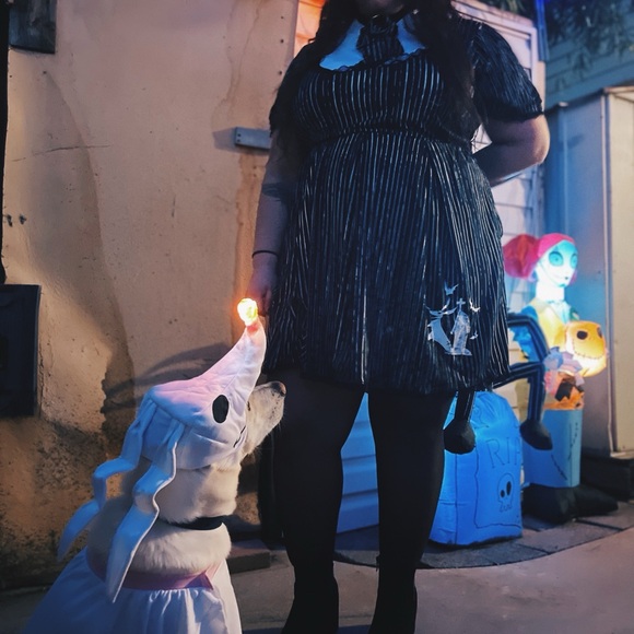 Disney Black and White Jack Skellington Mini Dress - Picture 8 of 9